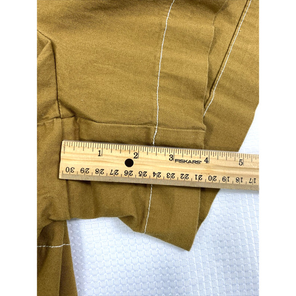 Free Assemby Shorts Womens‎ Large Brown Elastic Waist Rope Tie Slash Pockets - Picture 8 of 9